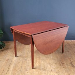 Original Late 50s Arne Vodder Danish Teak Drop Leaf Dining Table