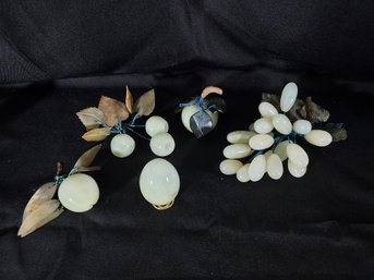 5 Pieces Vintage Chinese Hand Carved Jade Stone Collection