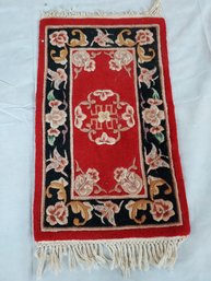 Vintage Hand Woven Oriental Wool Rug