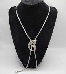 Bali, Lariat Necklace In Sterling Silver