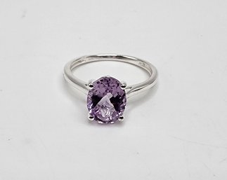 Rose De France Amethyst Ring In Sterling Silver