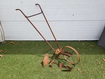 Antique Push Planter Garden Plow Seeder