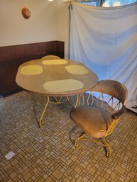 Mid Century Modern (MCM) Kitchen Table And 2 Chairs