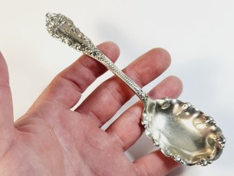 Antique Sterling Silver Spoon Lion Hallmark