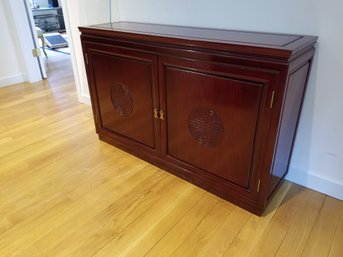 Oriental Rosewood Ming Style Buffet Small Server Cabinet