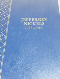 Complete Set 1938-1964 Jefferson Nickels (With All SILVERS) Full Whitman Album Book