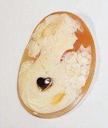 Large Studded Cameo Shell