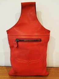 RARE Vintage Bonnie Cashin Carry For COACH Red Leather Sling Bag