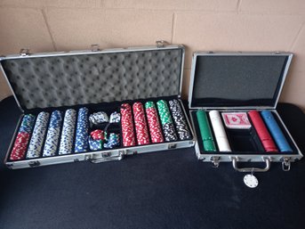 Poker Chips Lot Of 2 Cases