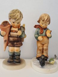 Hummel Collector Figurines Includes Bird Watcher 1956  And Little Scholar