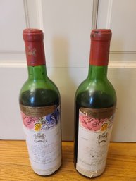2 Unopened Chateau Moulin Rothschild 1970