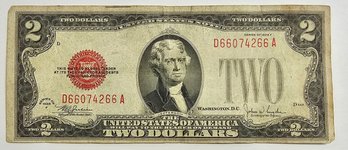 Series Of 1928 RED SEAL $2.00 BILL