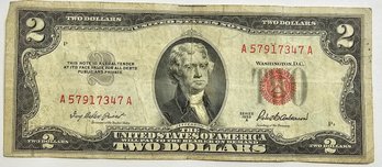 Series Of 1953 $2.00 Bill RED SEAL