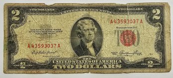 Series Of 1953 $2.00 Bill RED SEAL