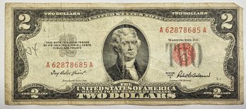 Series Of 1953 $2.00 Bill RED SEAL