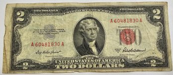 Series Of 1953 $2.00 Bill RED SEAL