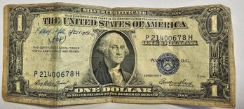 Series Of 1935 $1.00 Bill BLUE SEAL