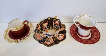 Trio Of Tea Cups, Foley's Of England, Wedgewood And Austrian Porcelain