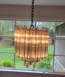 VINTAGE Murano Glass Venini Prism Chandelier.   Original