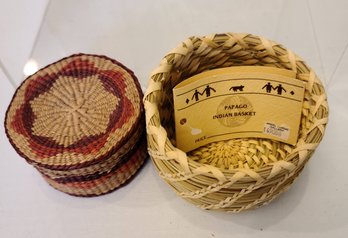 Papago Native American Baskets