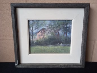 Signed Painting Of A House