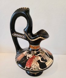 Greek Terra-cotta Vase - Hand Painted By D. Vassilopoulos - Limited Edition