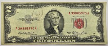 Series Of 1953 $2.00 Bill RED SEAL