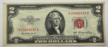 Series Of 1953 $2.00 Bill RED SEAL