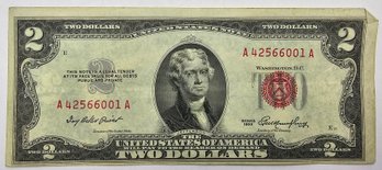 Series Of 1953 $2.00 Bill RED SEAL