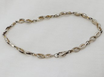 Vintage Sterling Silver 7' Italian Life Bracelet ~ 5.45 Grams