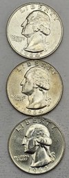 3 1964 Washington Quarters