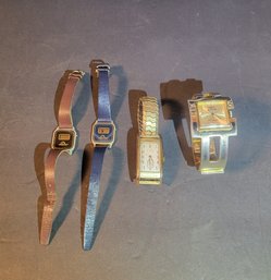 Vintage Watch Group. 2 Jordache. 1 Witthauer , 1 Marcel Boucher. - - -- - - - - - - - - - Loc:GS2 Frying Pan