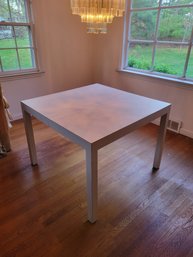 1980's White Formica Table.  Expandable.