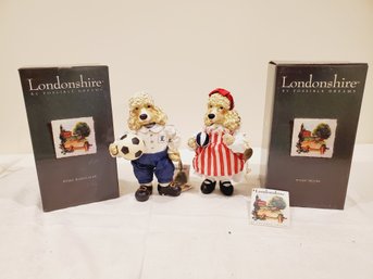 Two New Londonshire By Possible Dreams Nicole & Jean-claude Poodle Figurines