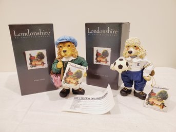 Two New Londonshire By Possible Dreams - David & Jean-Claude Figurines In Original Boxes