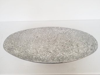 Vintage Mariposa Brillante Aluminum Oval Serving Platter - Made In Mexico