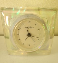 MCM Lucite Prism-Like Mantle Clock By Seth Thomas - Very Cool