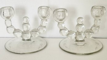 Vintage Nine Ball Candle Holders