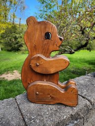 Wooden Teddy Bear