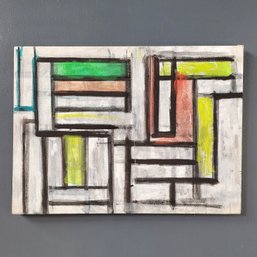 Robert Ludwig (1924-2021) Original Abstract On Canvas