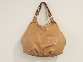 Sigrid Olsen Camel Color Leather Hobo Shoulder Bag