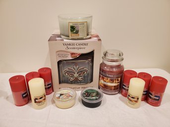 New Assortment Of Yankee Candles And Scenterpiece Melt Cup Warmer