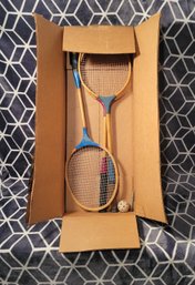 Vintage Badminton Set. - - - - - - - - - - Loc:Garage In Brown Box