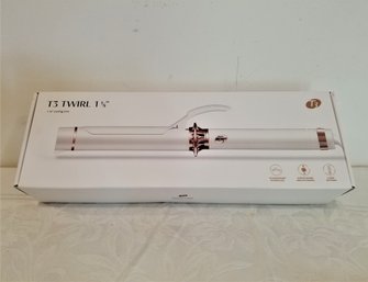 NEW T3 Twill 1.25  Clip Barrel Curling Iron