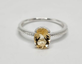 Brazilian Citrine Ring In Sterling Silver