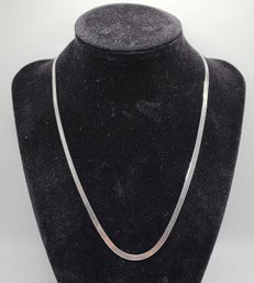 Italian Sterling Silver Herringbone Necklace