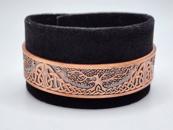 Magnetic By Design Tree Of Life Cuff Bracelet In Rosetone