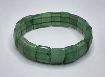 Green Aventurine Section Stretch Bracelet