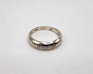 Vintage Sterling Silver Daughter Ring