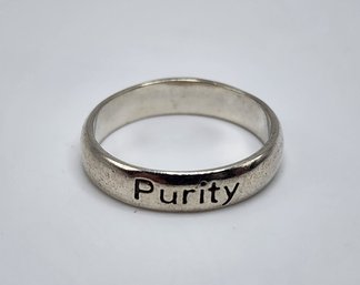 Sterling Silver Purity Ring